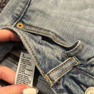 american eagle flare jeans size 6 short